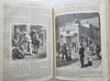 Frank Leslie's Popular Monthly 1885 rare leather book 100's wood engraved images