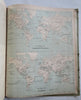 World Geography Cultures People 1873 Mary Hall book w/ 19 maps wood engravings