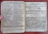 German American Almanac 1827 zodiac woodcut illustrated yearly calendar weather