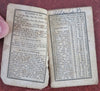 Miniature Almanac 1833 Boston Zodiac Calendar scarce little book