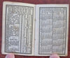 Miniature Almanack for 1833 Boston Planting Zodiac Calendar small book