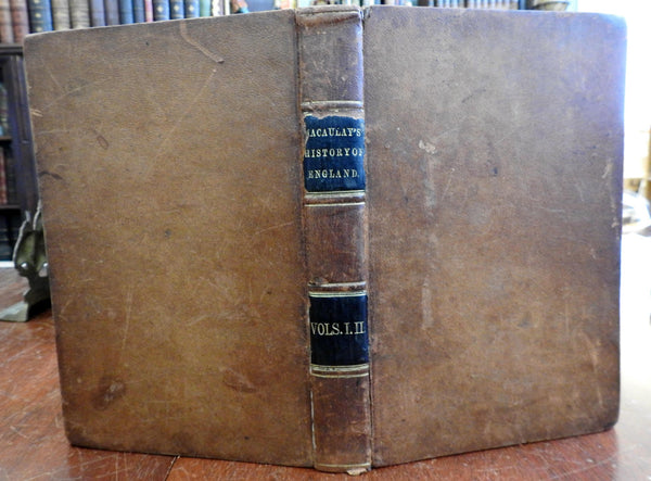 History England from Accession of James II 1849 Cincinnati Macaulay leather book