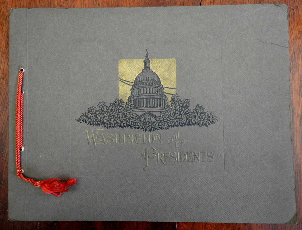 Washington & the Presidents 1928 B&W photographic souvenir album
