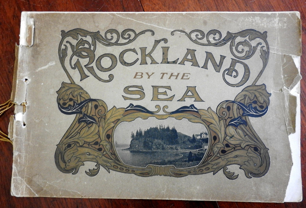 Rockland by the Sea Maine New England 1900's souvenir photo album nice views