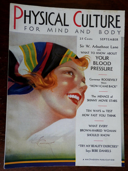 Physical Culture Magazine 1930 Health Body illustrated magazine w/ ads & pics