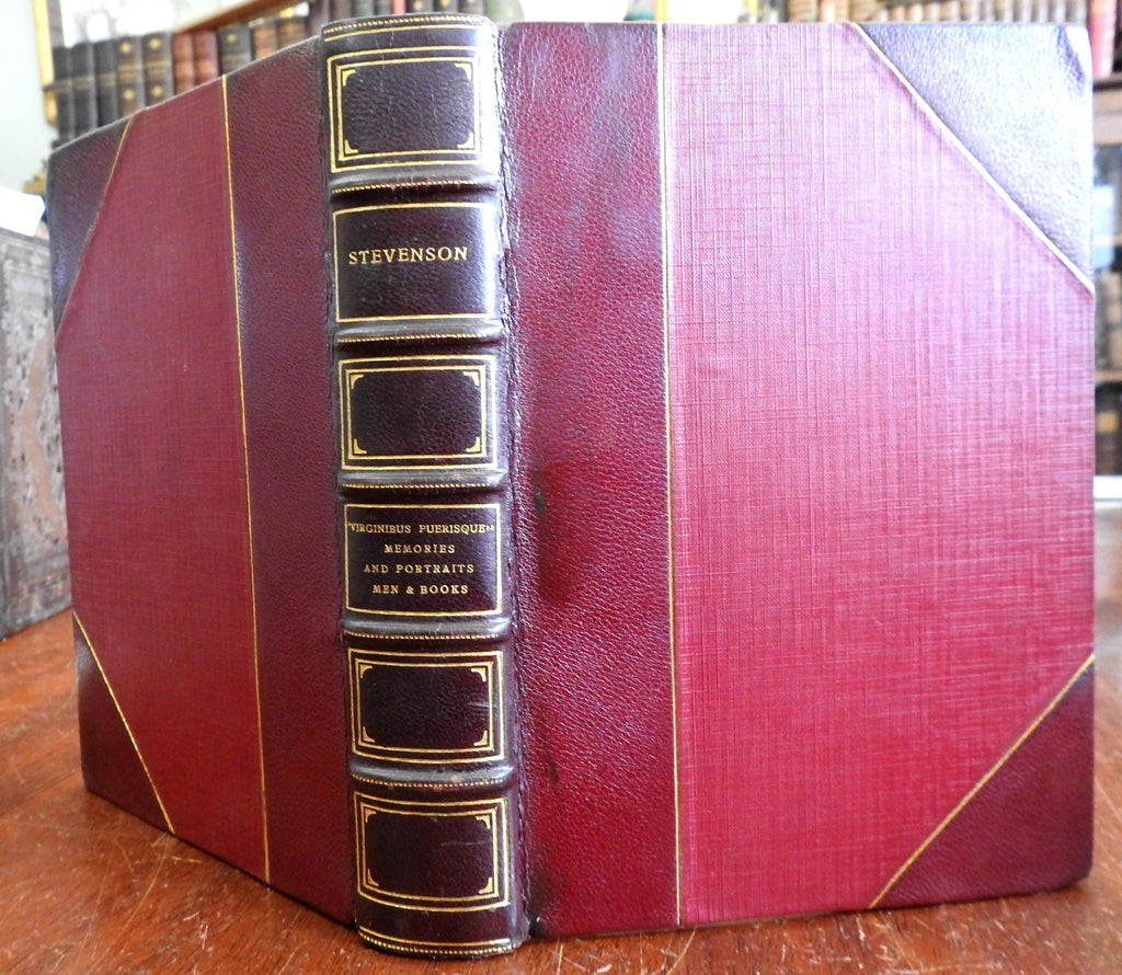 Familiar Studies of Men & Books 1920 Robert Louis Stevenson lovely leather book