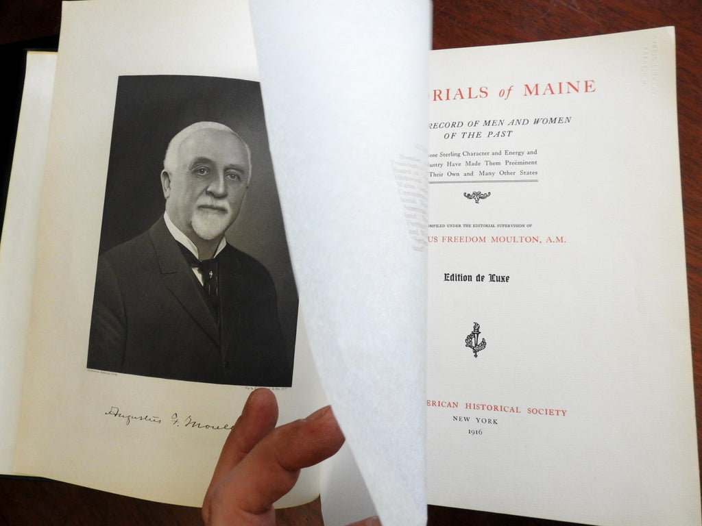 Memorials of Maine 1916 American Historical Society Famous People biographies