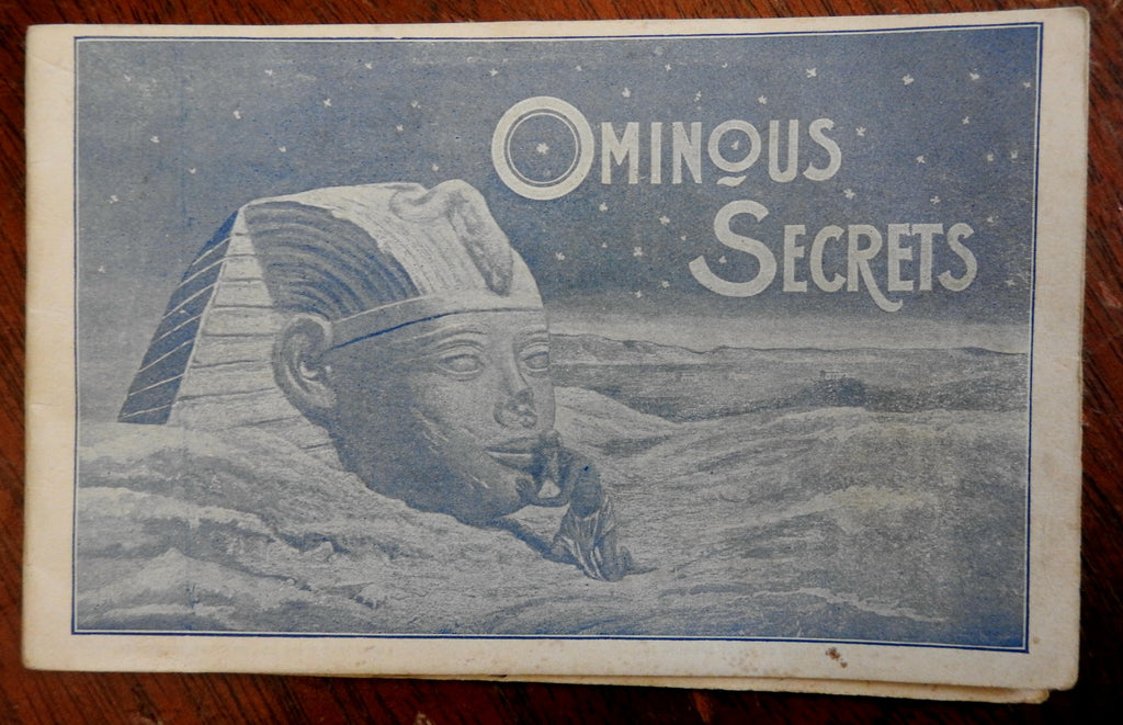 Pabst Brewing Sphinx Advertising Booklet 1894 "Ominous Secrets" RARE beer promo