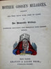 Mother Gooses Melodies c. 1865-70 illustrated children's nursery rhymes old book