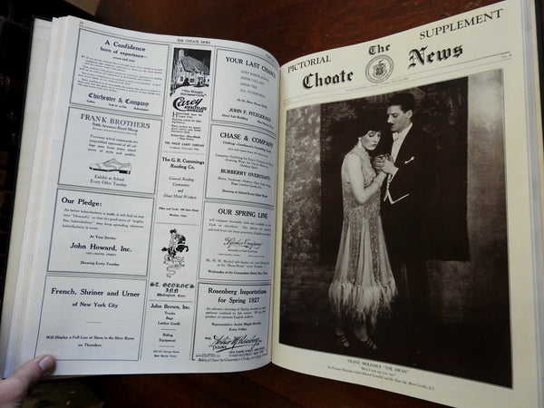 Choate Prep School Newspaper 1926-1927 complete 28 issue run illustrated book