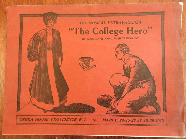 Providence Opera House 1913 College Hero Playbill Pamphlet  souvenir