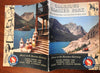 Glacier National Park Rocky Mountains 1940 illustrated travel guide w/ lg. map