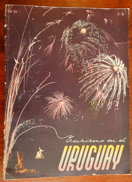 Uruguay So. America Tourism Bureau Travel Guide c. 1950 rare photo brochure