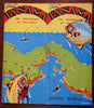 Panama Americas Art Deco 1937 Illustrated travel guide fishing sight-seeing