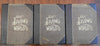 Natural History Our Living World JG Wood's 1885 leather set 3 vols color plates