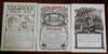 Ladies' World Magazine 1904-5 issue lot x 3 great covers period adverts fashion