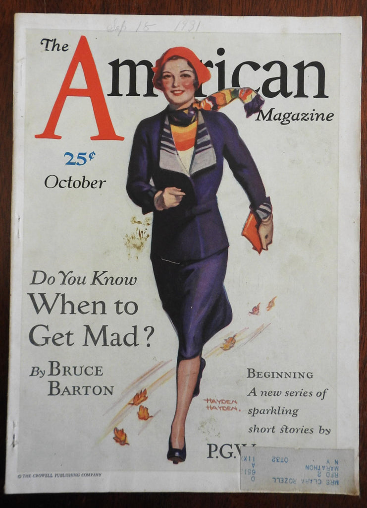 American Magazine Art Deco era 1933 illustrated w/ great period advertising