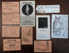 American Novelty & Puzzle Cards c. 1890's-1920's Mr. Peanut Lot x 10