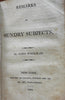 Collected Remarks on Sundry Subjects 1805 John Woolman Americana leather book