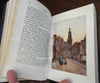 A Wanderer in Holland 1905 E.V. Lucas illustrated leather book w/ color plates