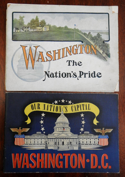 Washington D.C. Lot 2 Souvenir Albums 1902 illustrated 1942 view booklets