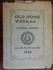 Athol Massachusetts July 1903 Old Home Week American souvenir program