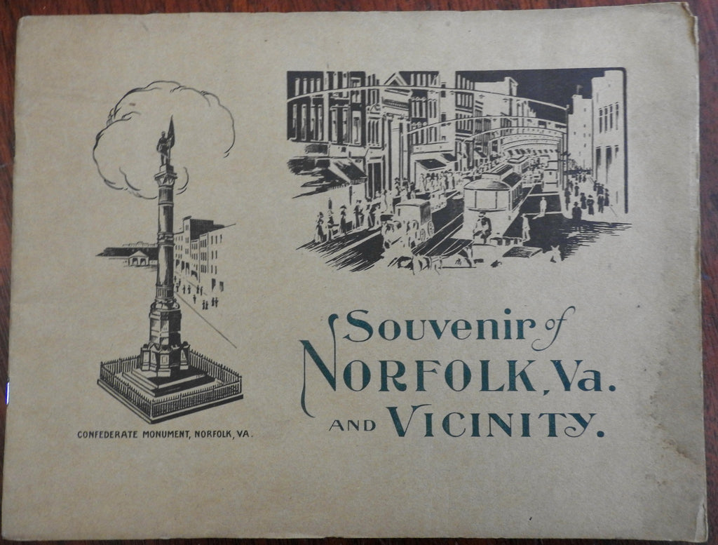 Norfolk Virginia c.1900-10 Americana illustrated souvenir view book album