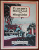 Putnam's Motor Road & Mileage Atlas c. 1930's atlas w/ dozens of US road maps