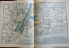 Putnam's Motor Road & Mileage Atlas c. 1930's atlas w/ dozens of US road maps