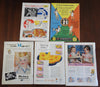 Child Life Children's Magazine 5 issue lot March-July 1937 fun colorful puzzles