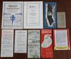 New York City Tourism Pamphlets Guide Books Maps Magazines 1920-60 Lot x 9