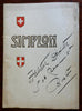 Simplon Route Lake Geneva to Lake Maggiore 1908 Swiss travel guide w/ long map