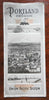 Portland Oregon 1916 illustrated souvenir travel brochure w/ large detailed map