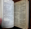 Boston Almanac MA 1868 large city map rare book advertising business directory