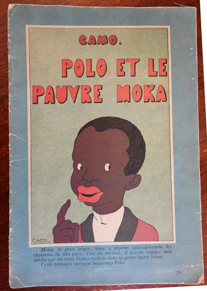 Polo et le Pauvre Moka Negro 1931 Camo rare illustrated French children's book