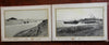 Suez Canal Egypt Port-Said c. 1880's photographic view book souvenir album