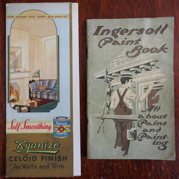 Painting Interior Decorating & Home Décor color sample 1919-31 Lot x 2 pamphlets