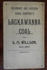 Rare Advertising pocket map Vermont & New Hampshire 1895 Lackawanna Coal folding