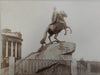 St. Petersburg Russian Statue & Catherine the Great c. 1880's Lot x 2 photos
