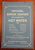 Hot Water Heaters National Pipe Bending Company 1920's trade catalogue 24 plates