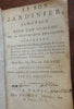 Le Bon Jardinier Good Gardener c. 1803 Napoleonic Gardening Almanack rare book