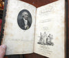 Letters of Junius British Politics 1805 w/ 21 aquatint portraits 2v leather set