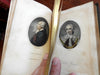 Letters of Junius British Politics 1805 w/ 21 aquatint portraits 2v leather set