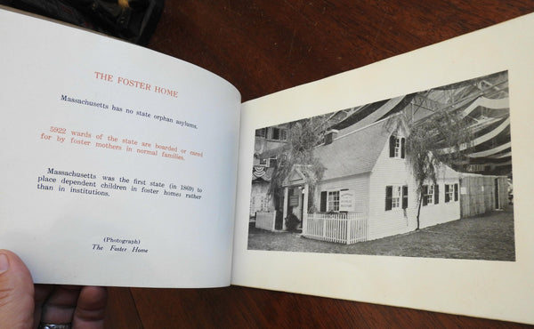 Massachusetts Health Dept. foster children 1930 diorama exhibit illustrated book