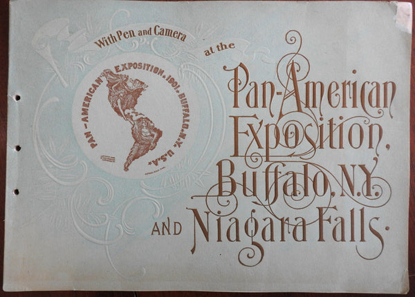 1901 Pan-American Exposition Buffalo NY Souvenir Fair Album nice large viewbook