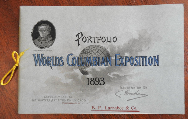 World's Columbian Expo 1891 Principal Buildings Grounds 15 color views album