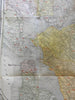 California state c.1910 Judson Freight RR rare large color pocket map