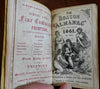 Boston Almanac Mass. 1861 city map rare book advertising business directory
