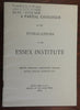 Essex Institute Salem MA 1894 Publications catalogue small publisher's catalog