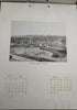 Boston MA Calendar 1896 rare embossed decoratively printed 12 month city views